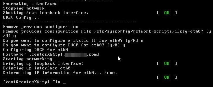 netconfig.sh: reconfiguración Reconfiguración de las interfaces